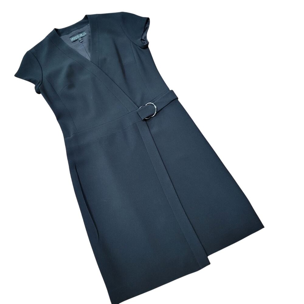 Lafayette 148 Wrap Dress with Side Buckle accent Size 2 Petite